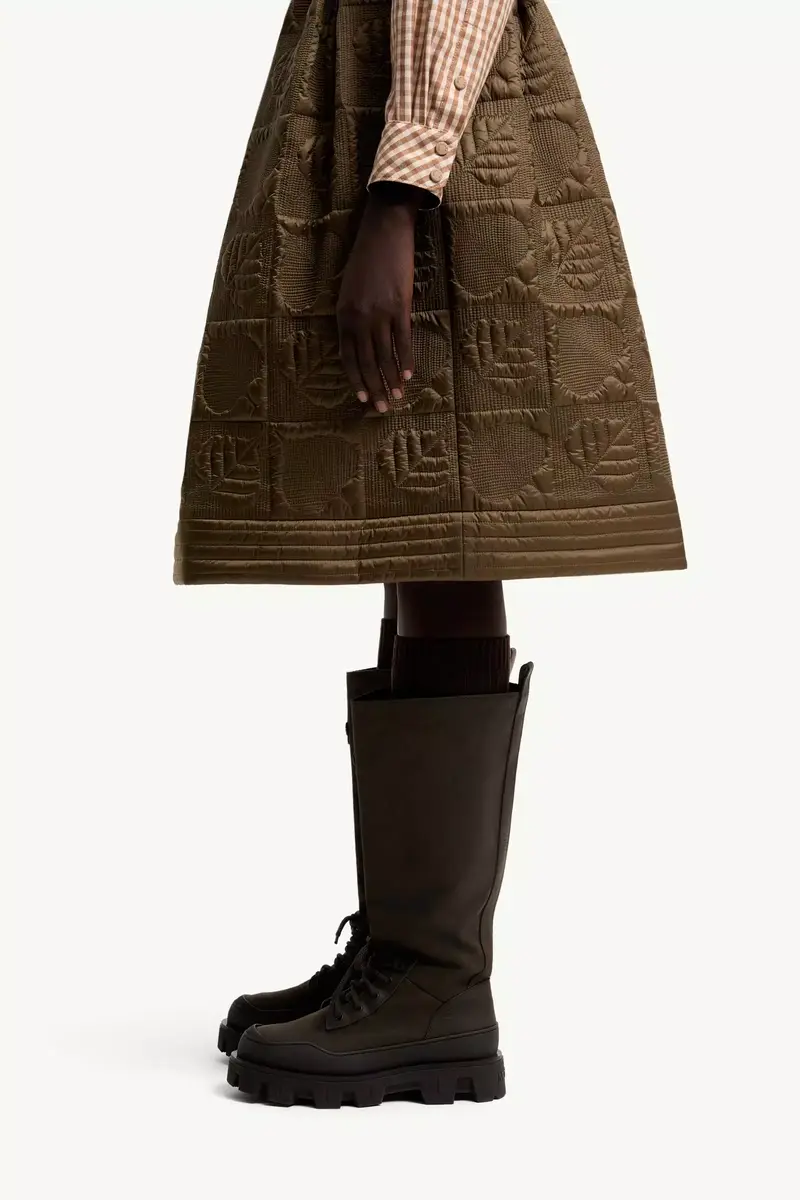 Moncler Grenoble Leaf-quilted Padded A-line Skirt | Thumbnail 4 Moncler Grenoble Leaf-quilted Padded A-line Skirt | Thumbnail 4