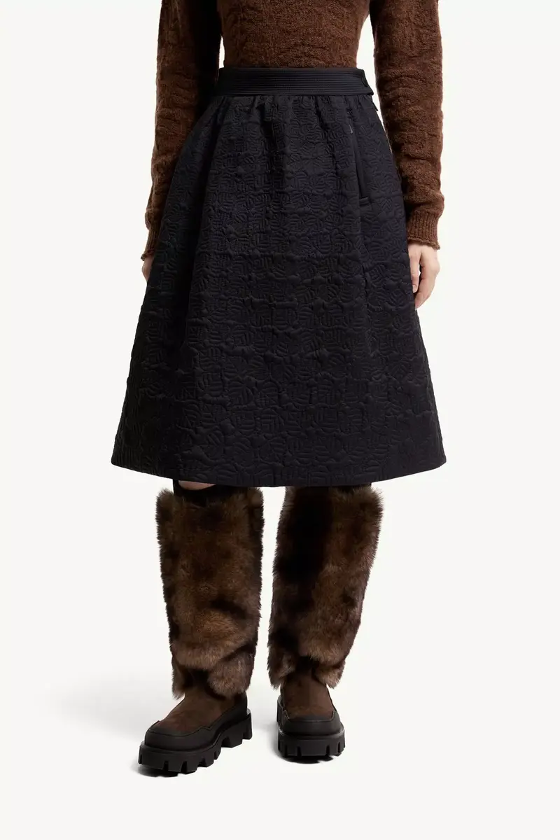 Moncler Grenoble Leaf-quilted Padded A-line Skirt | Thumbnail 5 Moncler Grenoble Leaf-quilted Padded A-line Skirt | Thumbnail 5