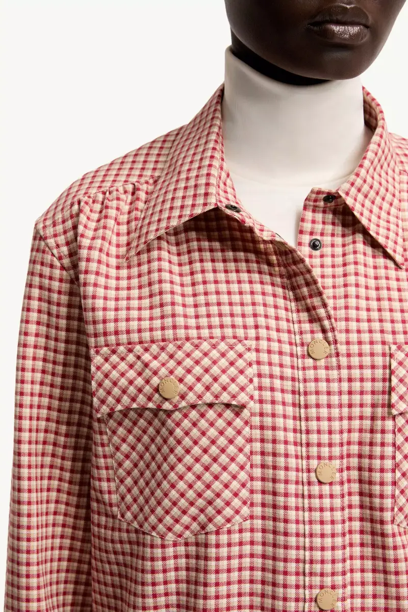 Moncler Grenoble Check Cotton Long Sleeve Shirt | Thumbnail 8 Moncler Grenoble Check Cotton Long Sleeve Shirt | Thumbnail 8