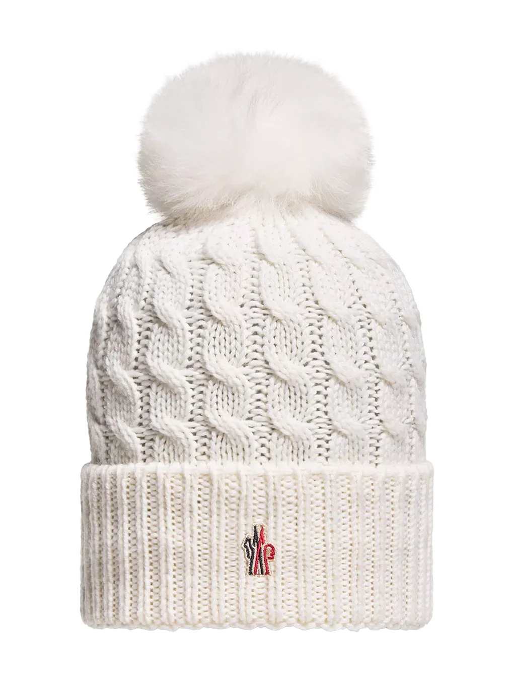 Moncler Grenoble Wool Beanie With Pom Pom