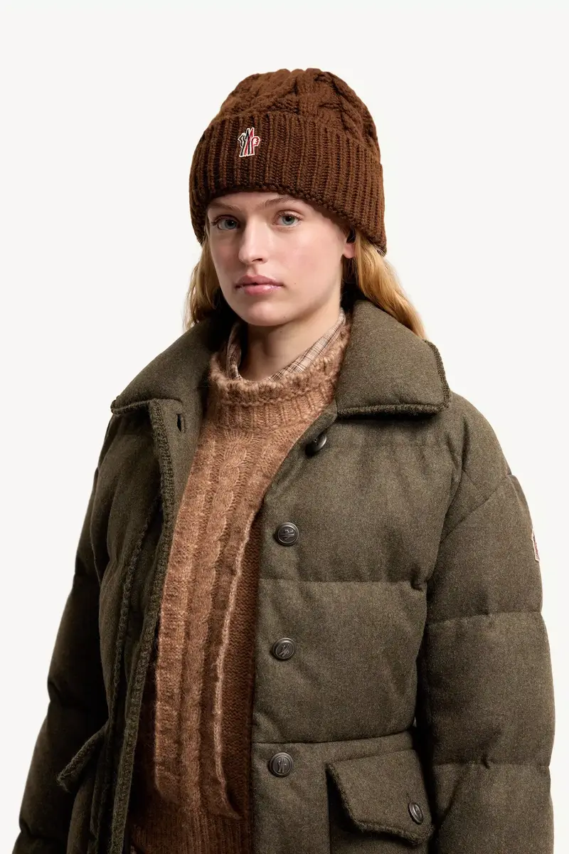 Moncler Grenoble Wool Blend Cable Knit Hat | Thumbnail 3 Moncler Grenoble Wool Blend Cable Knit Hat | Thumbnail 3