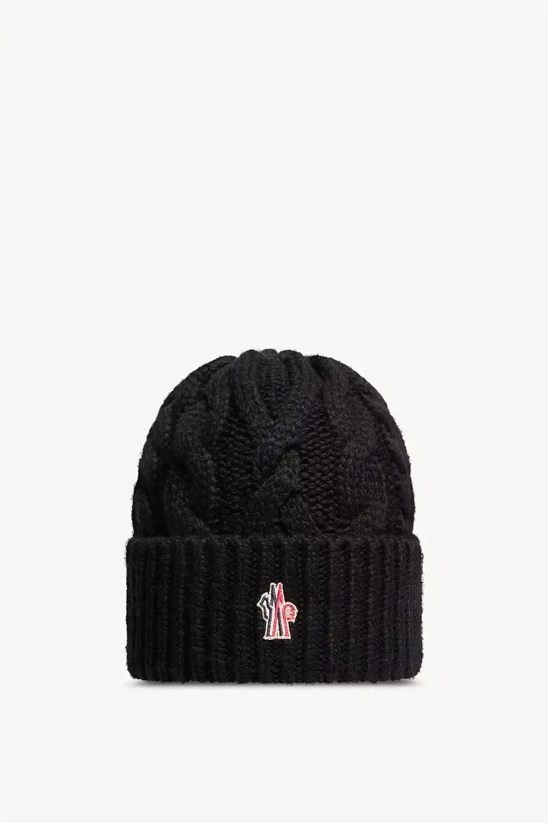 Moncler Grenoble Wool Blend Cable Knit Hat | Thumbnail 2 Moncler Grenoble Wool Blend Cable Knit Hat | Thumbnail 2