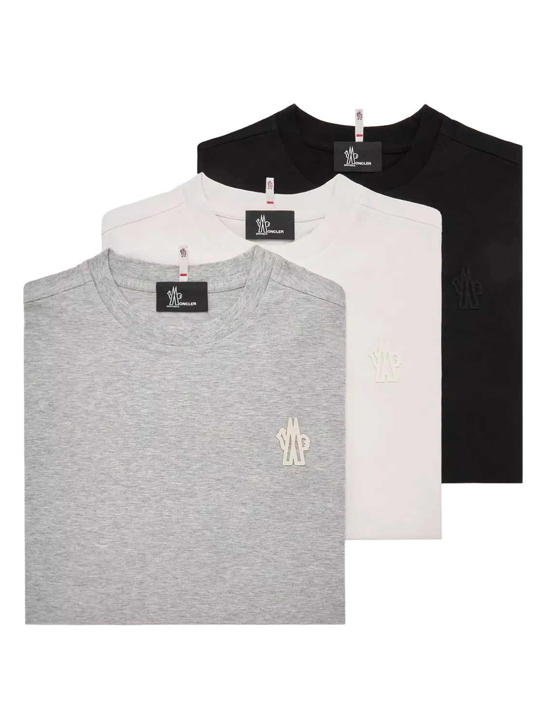 Logo Patch Cotton Blend T-shirt (three Pack)