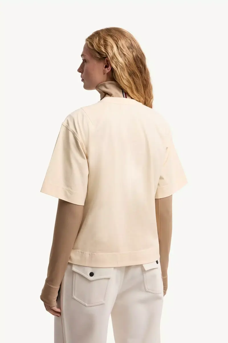Moncler Grenoble Flower Print Cotton Blend T-shirt | Thumbnail 6
