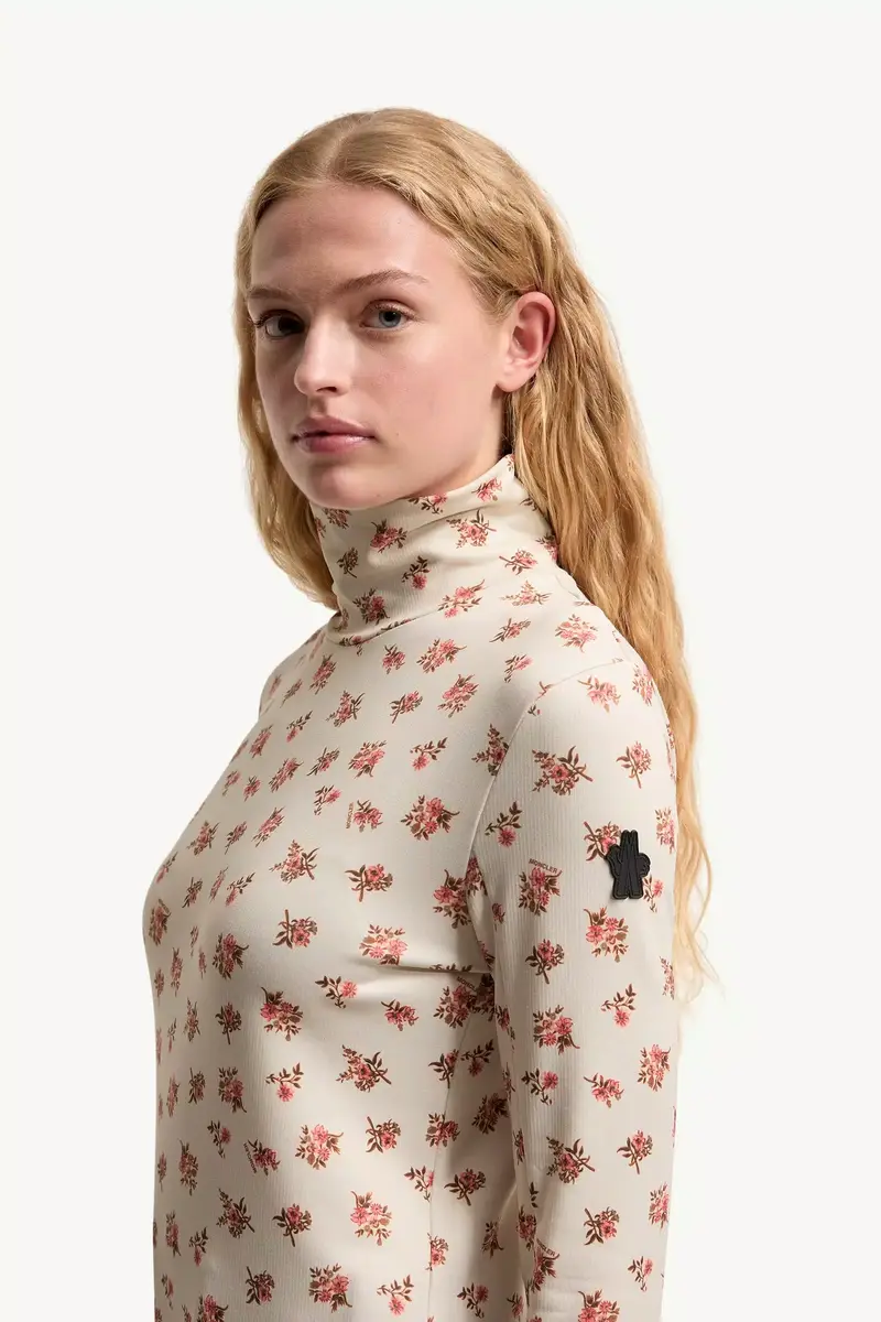 Moncler Grenoble Floral Print Turtleneck | Thumbnail 4