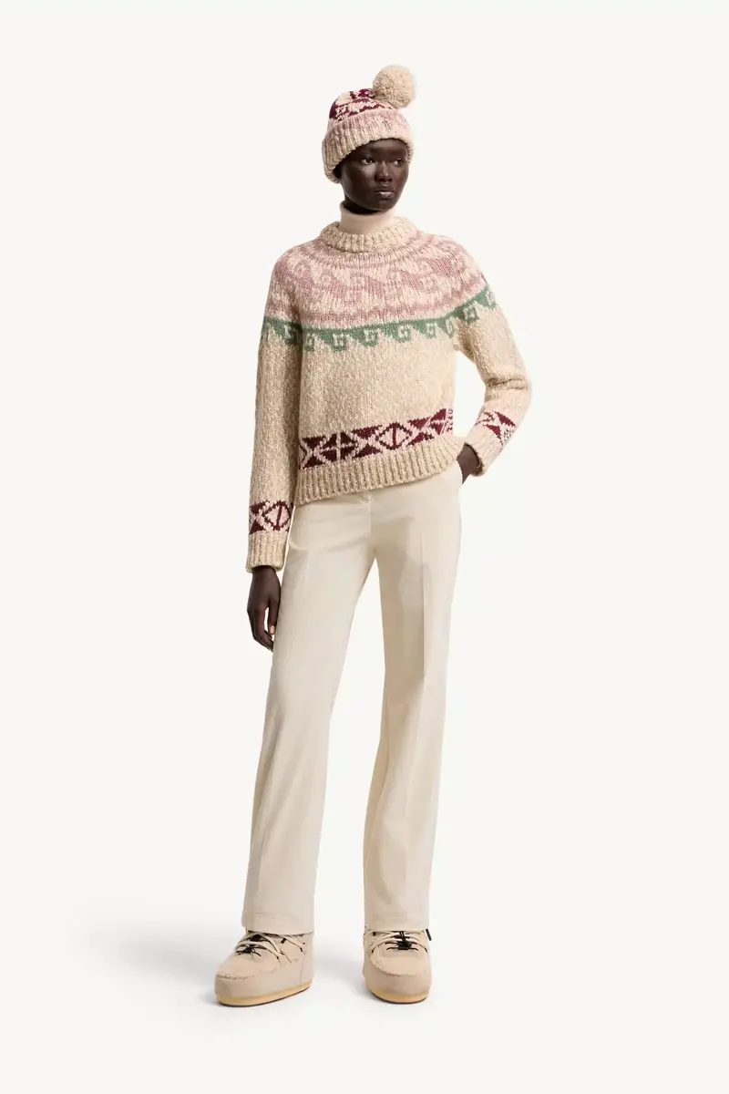Moncler Grenoble Geometric Jacquard Wool Blend Sweater | Thumbnail 3 Moncler Grenoble Geometric Jacquard Wool Blend Sweater | Thumbnail 3