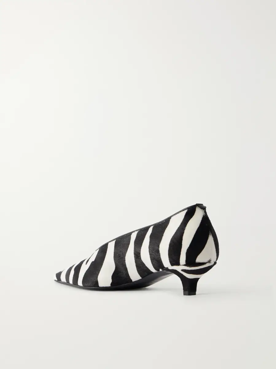 TOTEME Sharp 35 zebra-print calf hair pumps | Thumbnail 3 TOTEME Sharp 35 zebra-print calf hair pumps | Thumbnail 3
