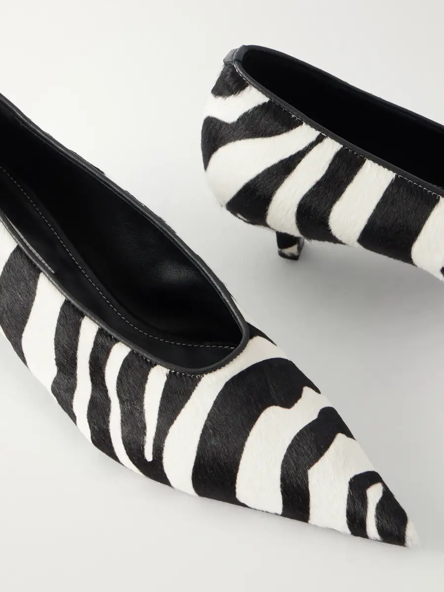 TOTEME Sharp 35 zebra-print calf hair pumps | Thumbnail 5 TOTEME Sharp 35 zebra-print calf hair pumps | Thumbnail 5
