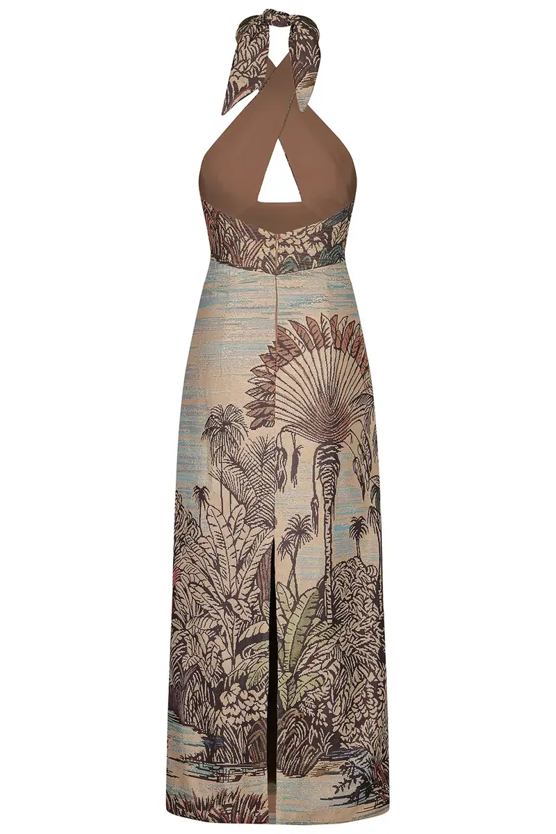 Johanna Ortiz Elegant Expedition Midi Dress - Multicolor | Thumbnail 3