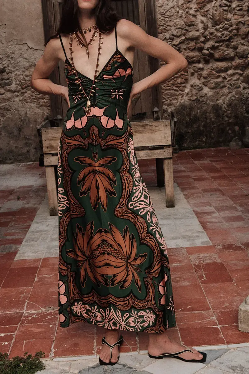 Johanna Ortiz Multicolor Nuestra Tierra Ankle Skirt | Thumbnail 2