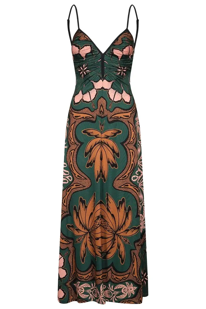 Johanna Ortiz Multicolor Nuestra Tierra Ankle Skirt