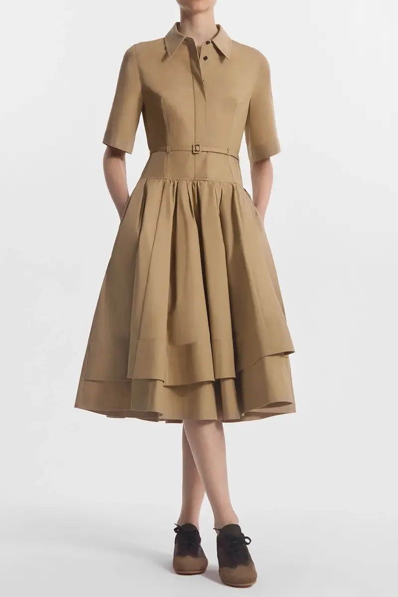 CO COLLECTION Short Sleeve Belted Dress | Thumbnail 2 CO COLLECTION Short Sleeve Belted Dress | Thumbnail 2