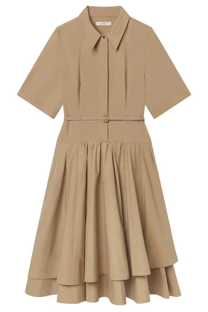 Short Sleeve Belted Dress Short Sleeve Belted Dress