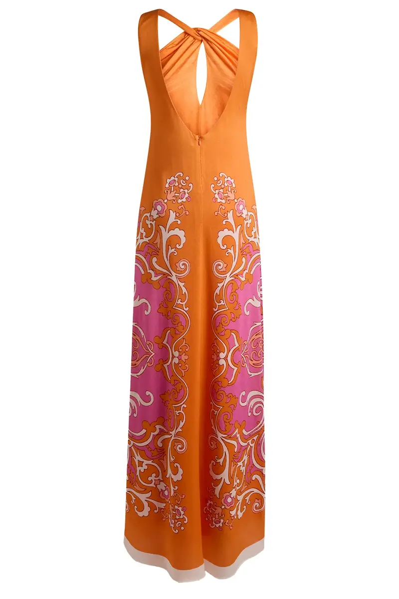 Etro Ornamental Print Halter Maxi Dress | Thumbnail 2 Etro Ornamental Print Halter Maxi Dress | Thumbnail 2