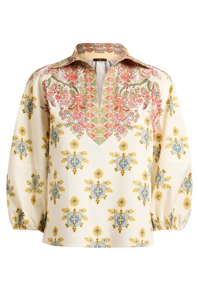 Etro Floral Medallion Print Blouse