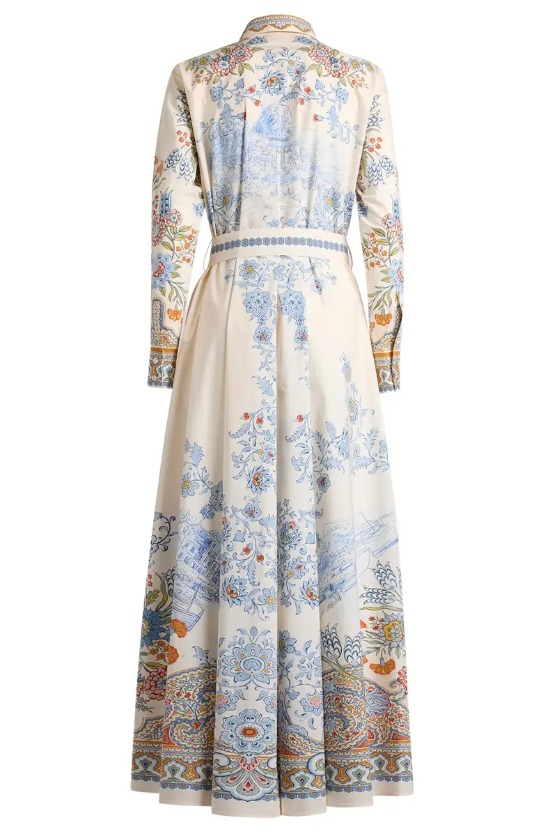 Etro Floral Print Belted Maxi Dress | Thumbnail 2 Etro Floral Print Belted Maxi Dress | Thumbnail 2
