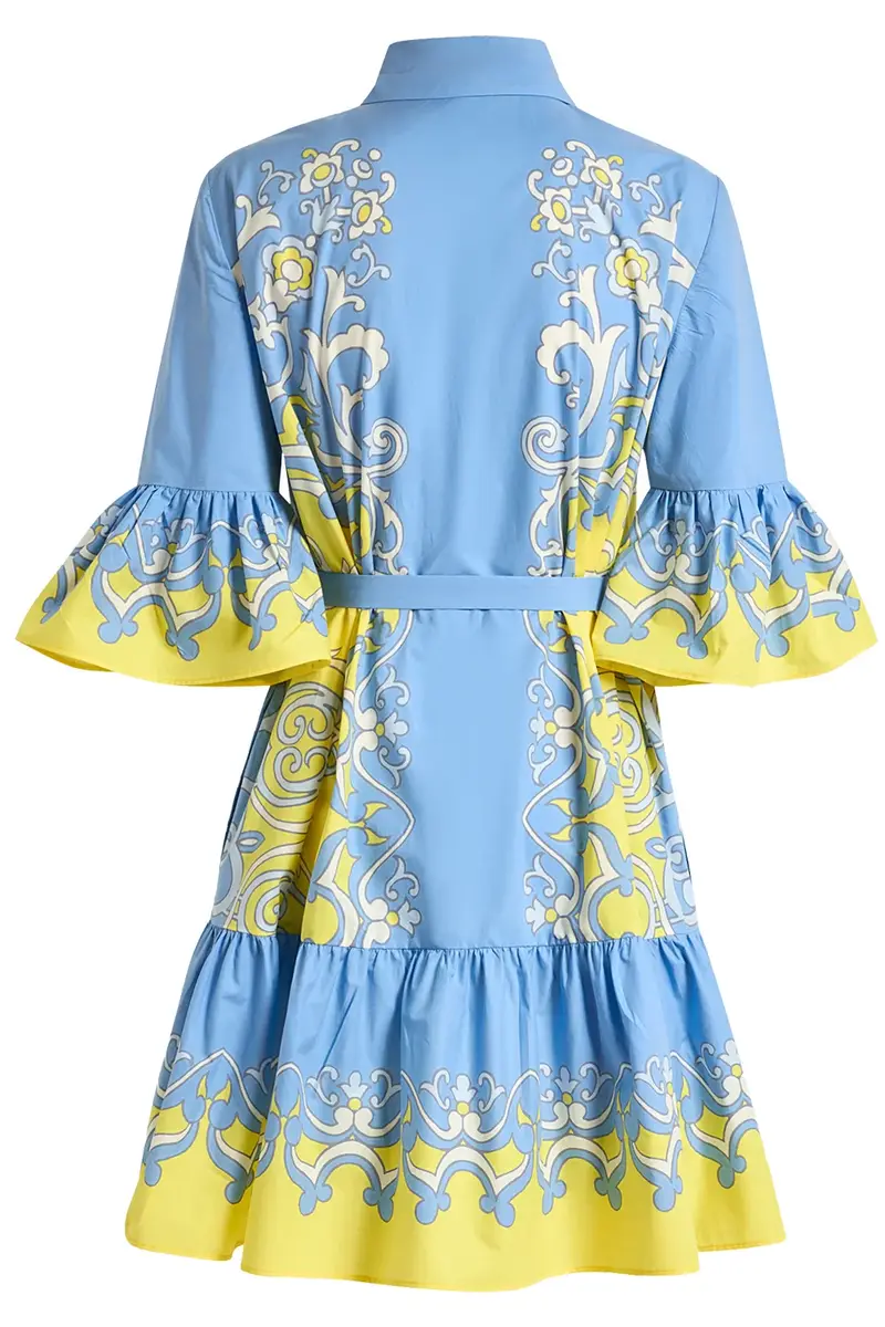 Etro Ornamental Print Belted Mini Dress | Thumbnail 2 Etro Ornamental Print Belted Mini Dress | Thumbnail 2