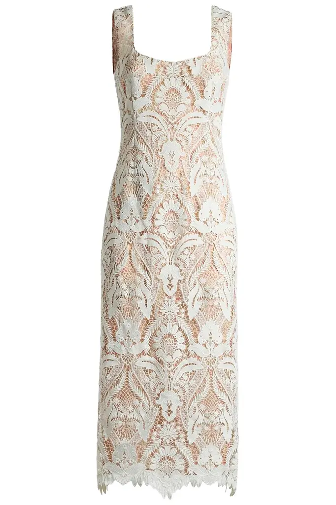 Etro Floral Lace Midi Dress