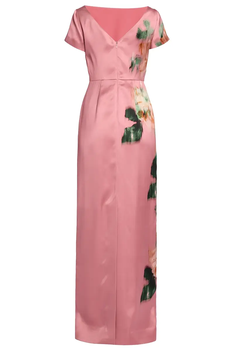 Erdem Floral Duchess Short Sleeve Gown | Thumbnail 2