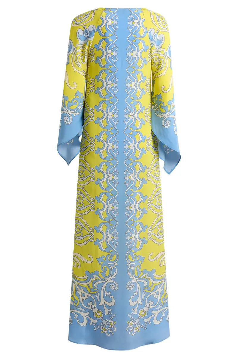 Etro Ornamental Print Cape Sleeve Maxi Dress | Thumbnail 2 Etro Ornamental Print Cape Sleeve Maxi Dress | Thumbnail 2
