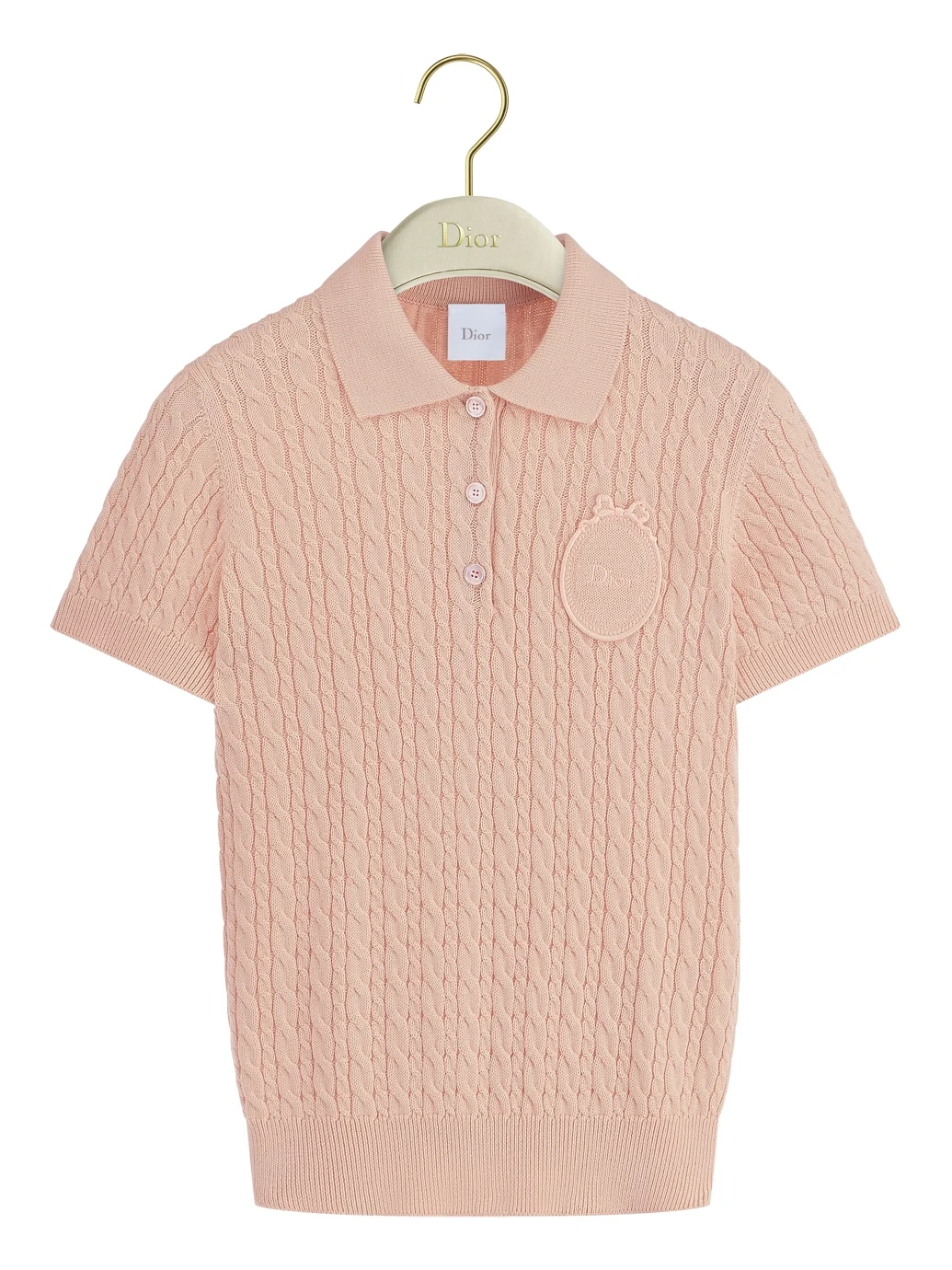 Dior Médaillon Embroidered Short-Sleeved Sweater