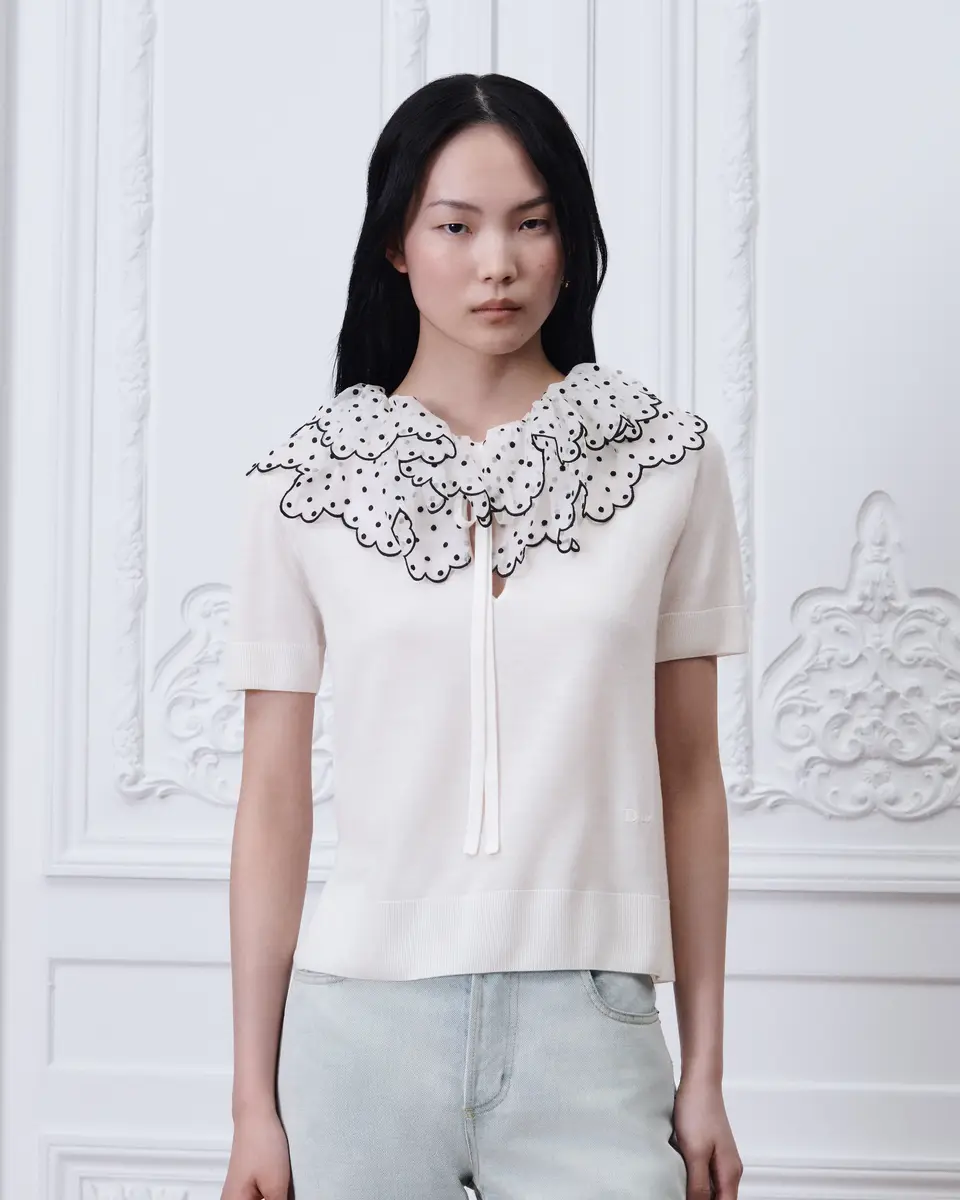 Dior Sweater with Ruffled Collar | Thumbnail 3 Dior Sweater with Ruffled Collar | Thumbnail 3