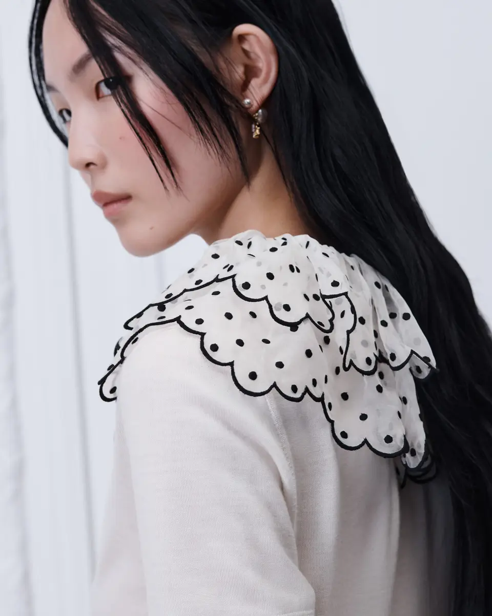 Dior Sweater with Ruffled Collar | Thumbnail 4 Dior Sweater with Ruffled Collar | Thumbnail 4
