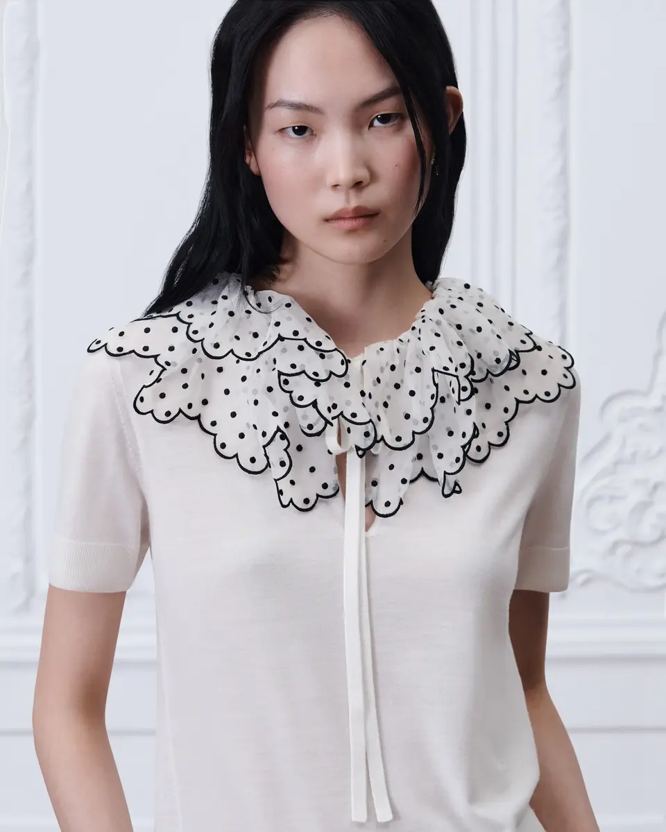 Dior Sweater with Ruffled Collar | Thumbnail 5 Dior Sweater with Ruffled Collar | Thumbnail 5