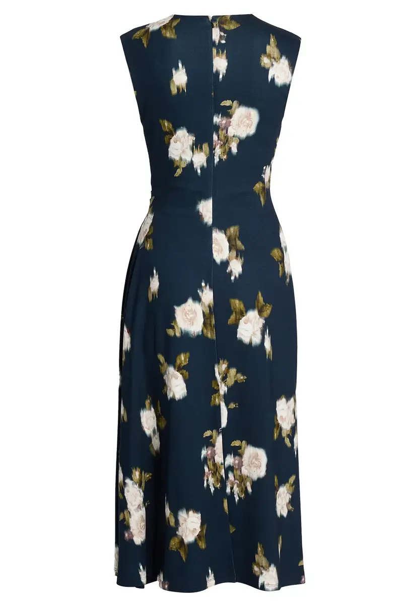 Erdem Floral Ponte Sleeveless Midi Dress | Thumbnail 2 Erdem Floral Ponte Sleeveless Midi Dress | Thumbnail 2