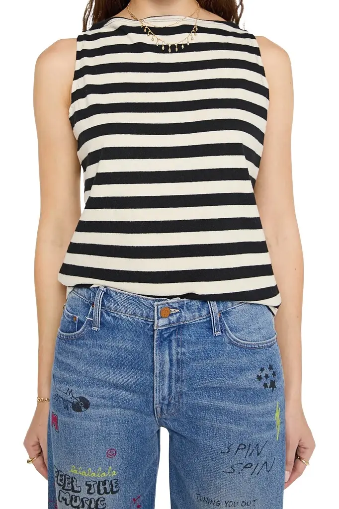 Mother The Even Keel Striped Top