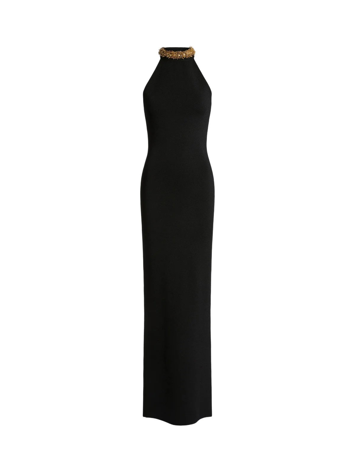 Balmain Long Milano jersey dress with embroidery