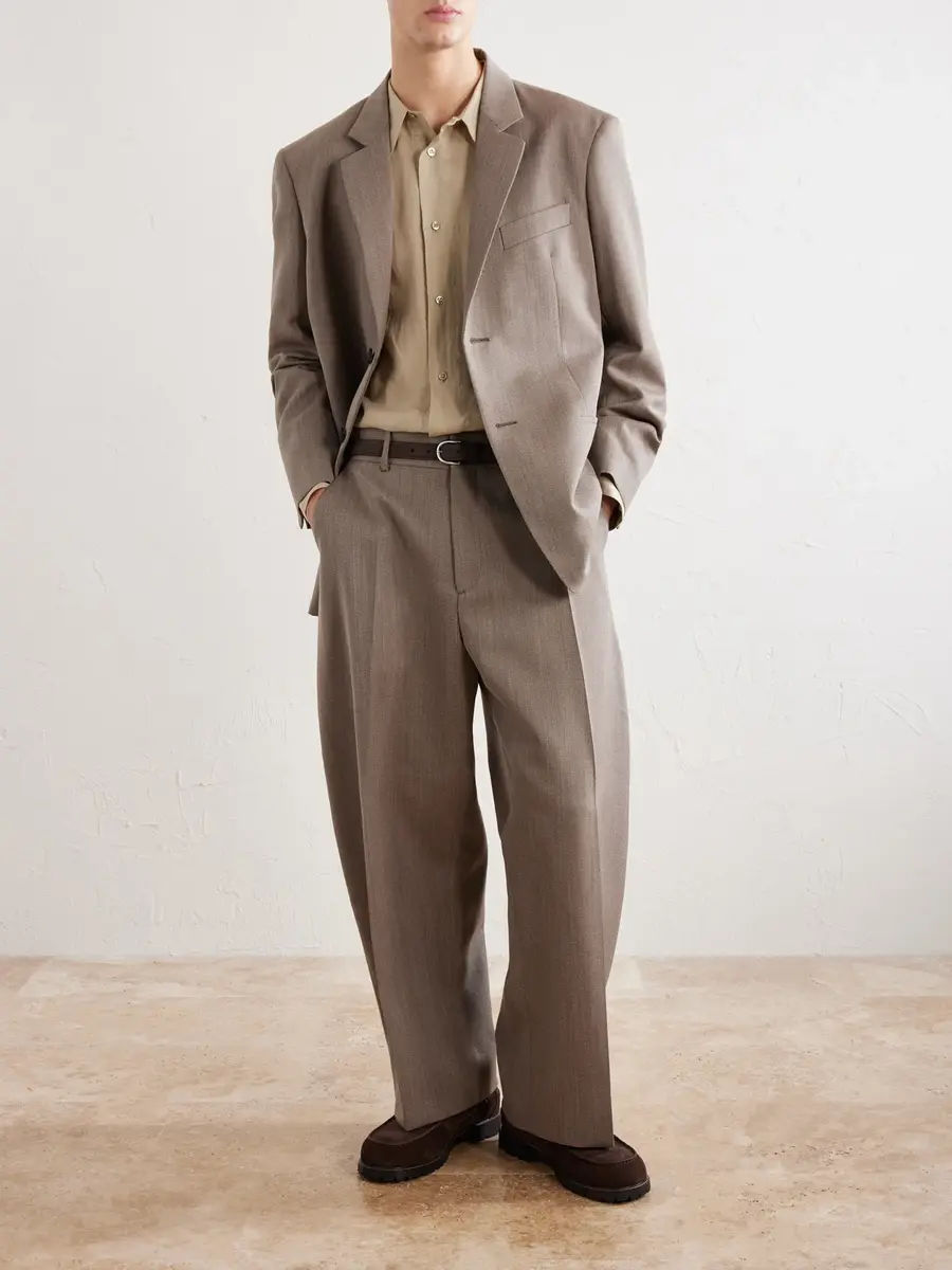 Studio Nicholson Roversi Oversized Wool Suit Jacket - Men | Thumbnail 2 Studio Nicholson Roversi Oversized Wool Suit Jacket - Men | Thumbnail 2