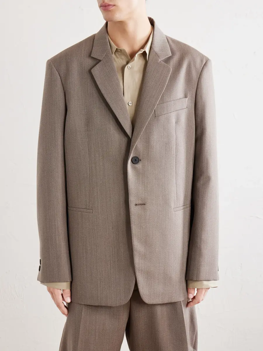 Studio Nicholson Roversi Oversized Wool Suit Jacket - Men | Thumbnail 3 Studio Nicholson Roversi Oversized Wool Suit Jacket - Men | Thumbnail 3