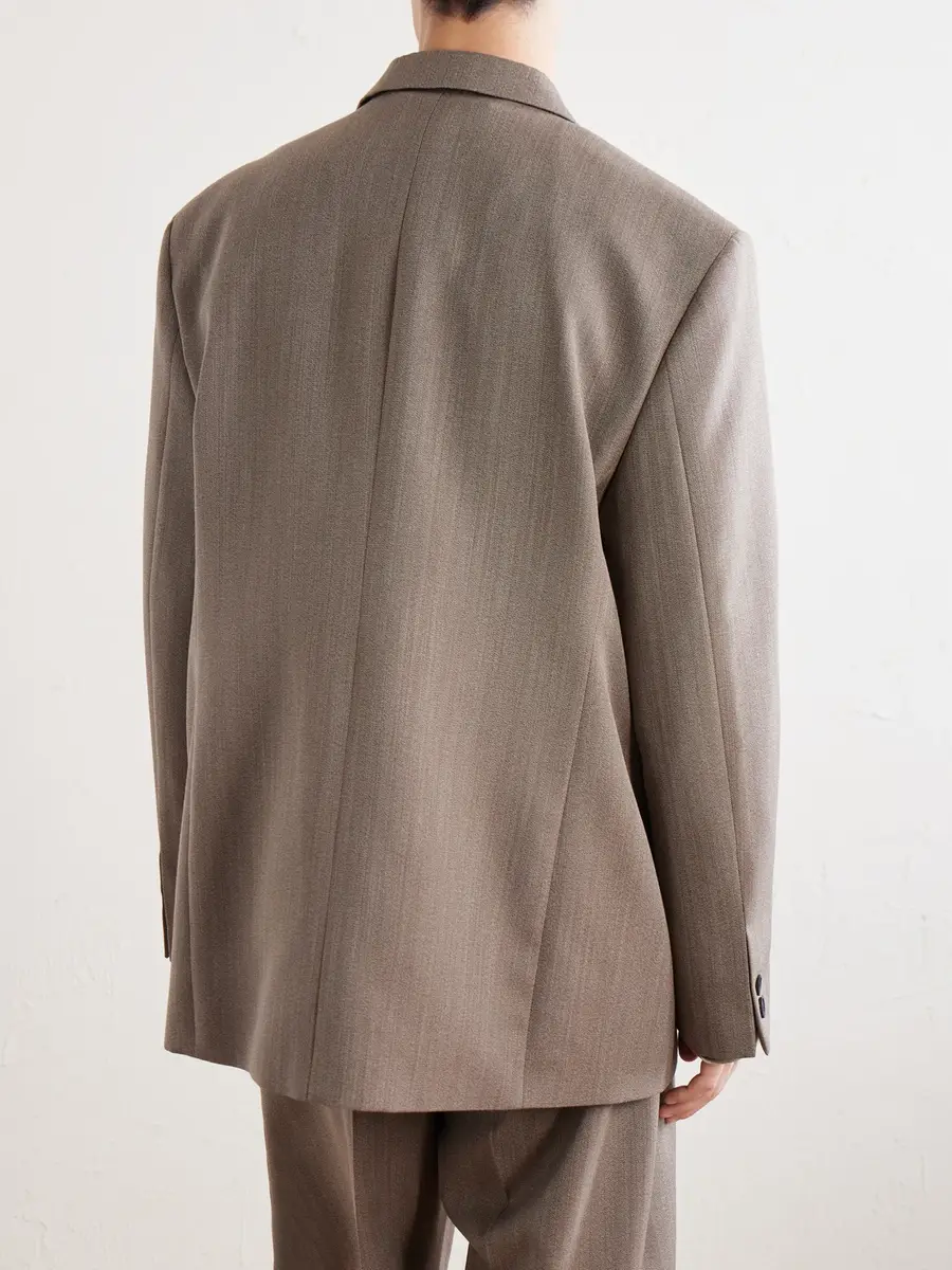 Studio Nicholson Roversi Oversized Wool Suit Jacket - Men | Thumbnail 4 Studio Nicholson Roversi Oversized Wool Suit Jacket - Men | Thumbnail 4