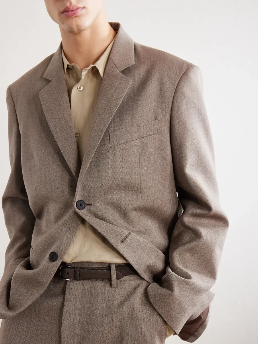 Studio Nicholson Roversi Oversized Wool Suit Jacket - Men | Thumbnail 5 Studio Nicholson Roversi Oversized Wool Suit Jacket - Men | Thumbnail 5