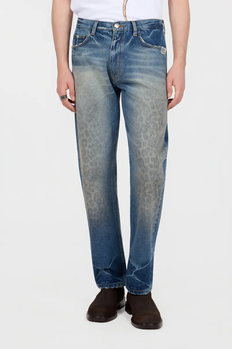 Roberto Cavalli Straight-Leg Cotton Denim | Thumbnail 2 Roberto Cavalli Straight-Leg Cotton Denim | Thumbnail 2
