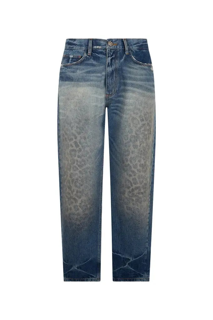 Roberto Cavalli Straight-Leg Cotton Denim