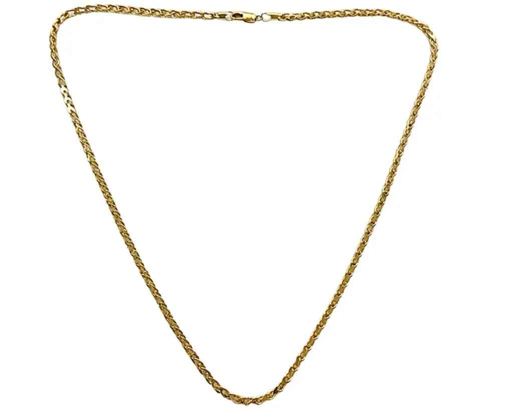 Wish Fine Jewelry 14K Gold V Link Chain Necklace