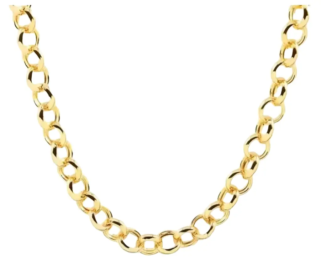Wish Fine Jewelry 18K Gold Portuguese Link Chain Necklace