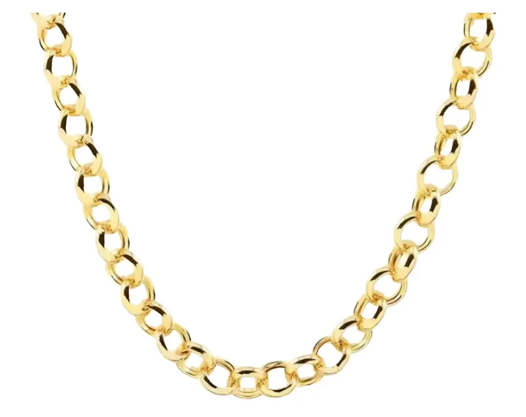 Wish Fine Jewelry 18K Gold Portuguese Link Chain Necklace