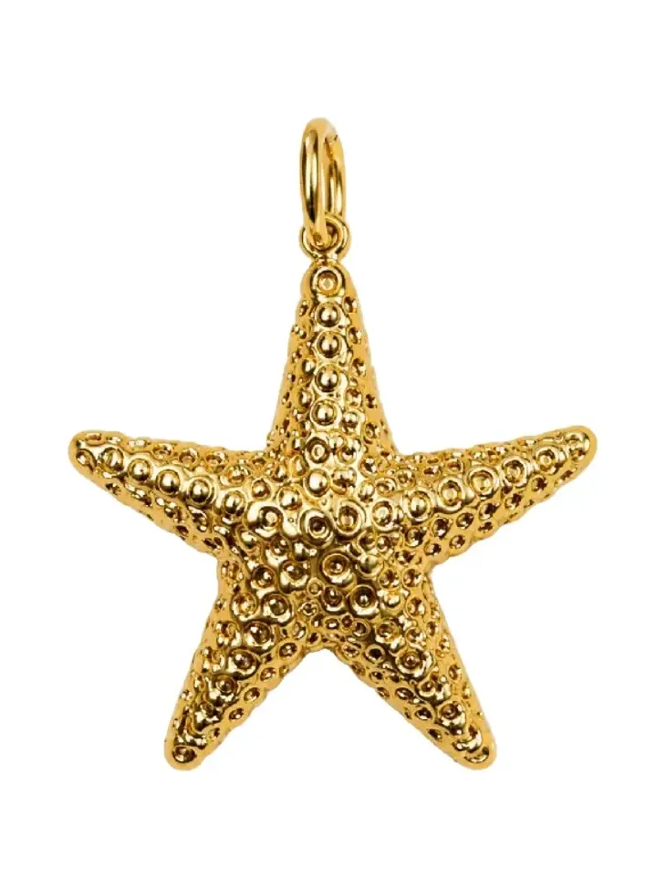 18K Gold Starfish Pendant 18K Gold Starfish Pendant