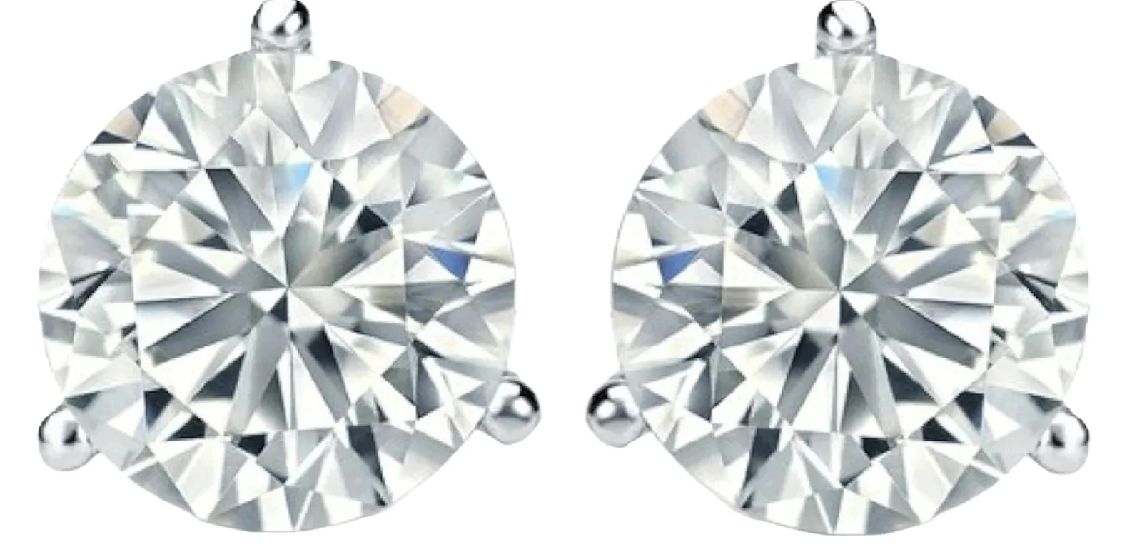 6.0ct Lab Grown Diamond 18K Gold Illusion Stud Earrings 6.0ct Lab Grown Diamond 18K Gold Illusion Stud Earrings