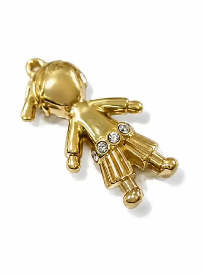 Diamond 18K Gold Boy Pendant Diamond 18K Gold Boy Pendant