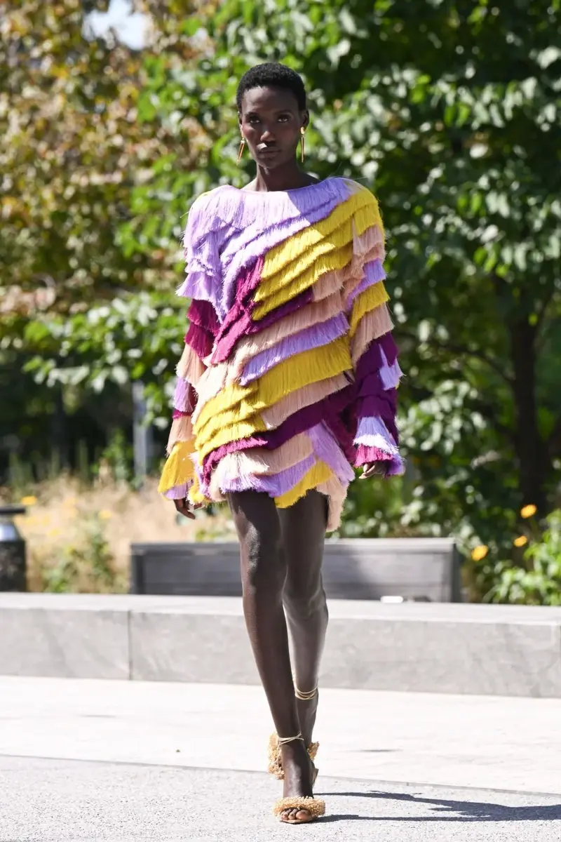 PatBo AURORA FRINGE MINI DRESS (RUNWAY)