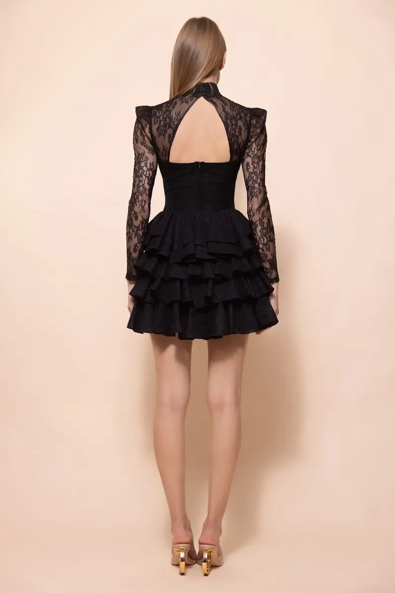 PatBo BIANCA LACE LONG SLEEVE MINI DRESS | Thumbnail 3 PatBo BIANCA LACE LONG SLEEVE MINI DRESS | Thumbnail 3