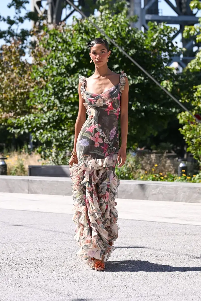 BURLE FLORA FLUID LONG DRESS (RUNWAY) BURLE FLORA FLUID LONG DRESS (RUNWAY)