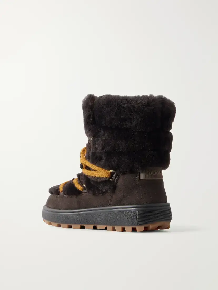 Bogner Chamonix 10 Shearling-trimmed Suede Ankle Boots | Thumbnail 3 Bogner Chamonix 10 Shearling-trimmed Suede Ankle Boots | Thumbnail 3