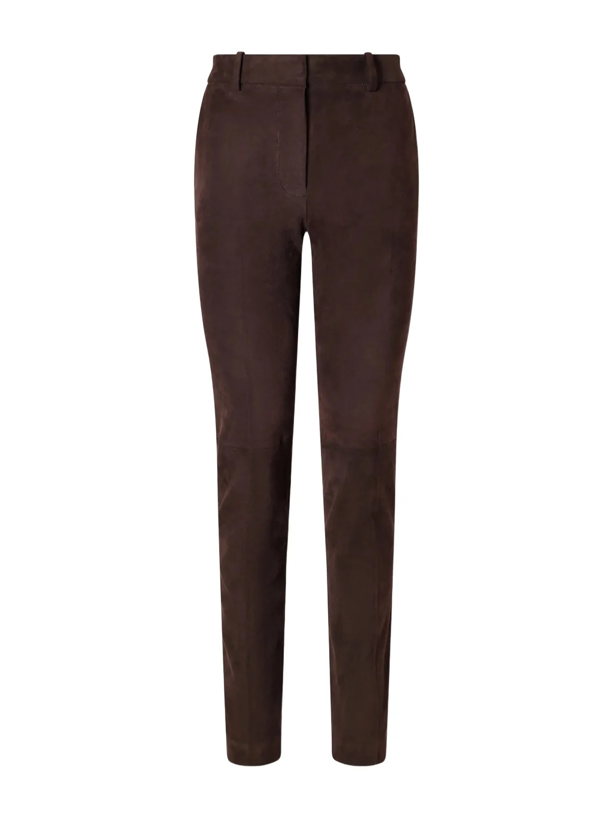 Joseph New Coleman Paneled Suede Mid-rise Slim-fit Pants