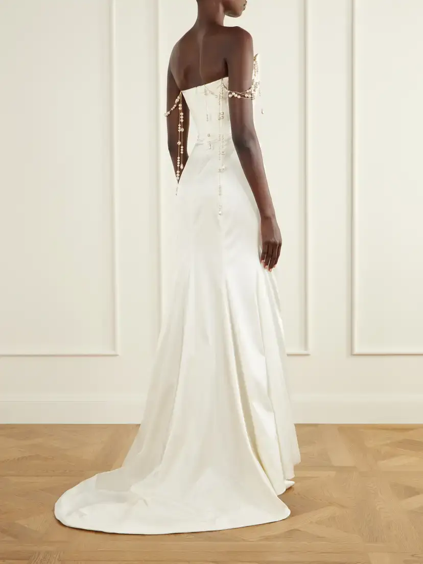 Vivienne Westwood Pearl-embellished Satin Gown | Thumbnail 3