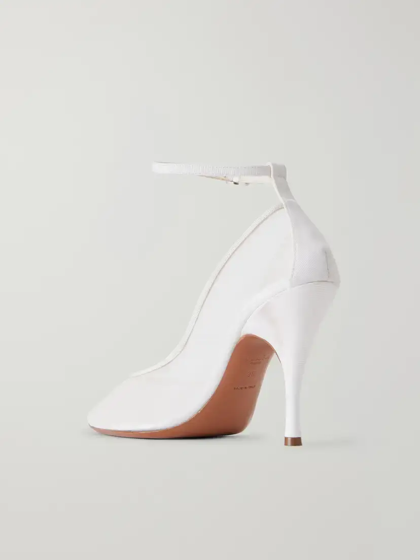 Alaïa 100 Grosgrain-trimmed Tulle Pumps | Thumbnail 3 Alaïa 100 Grosgrain-trimmed Tulle Pumps | Thumbnail 3